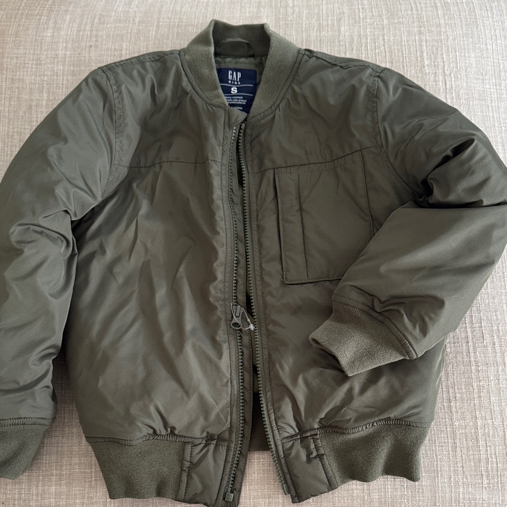 GAP Boys Khaki Bomber Jacket 6-7 yrs